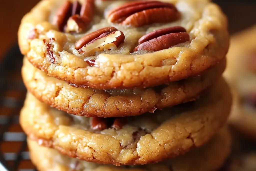 stack-of-caramelized-pecan-cookies